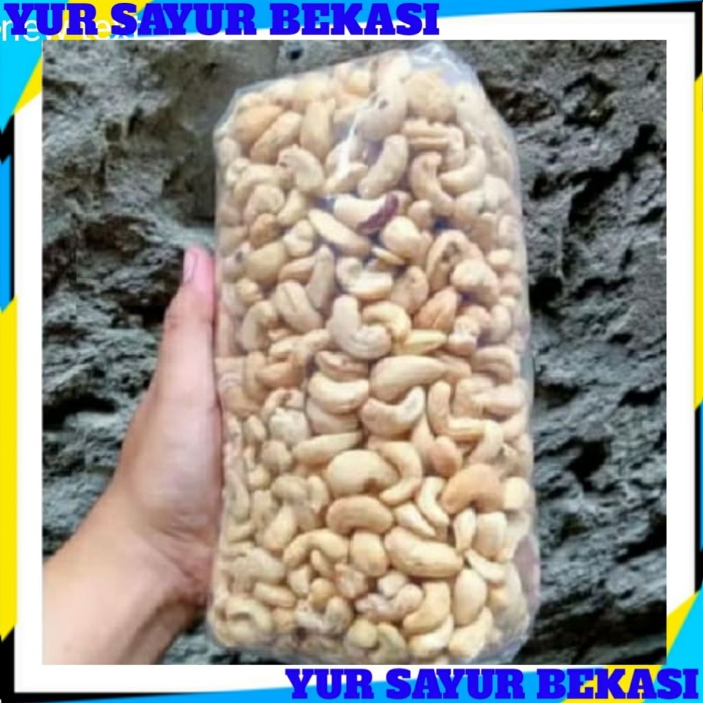 

Kacang Mede Utuh Mentah 1/2kg.