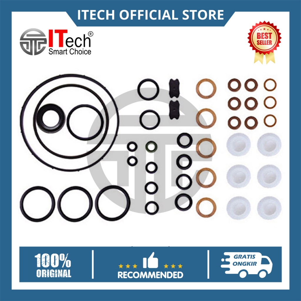 Seal Gasket Kit Bospom Rotary Daihatsu Taft Hiline Toyota Dyna Rino 14B 80 0636 Asli ITech - Repair 