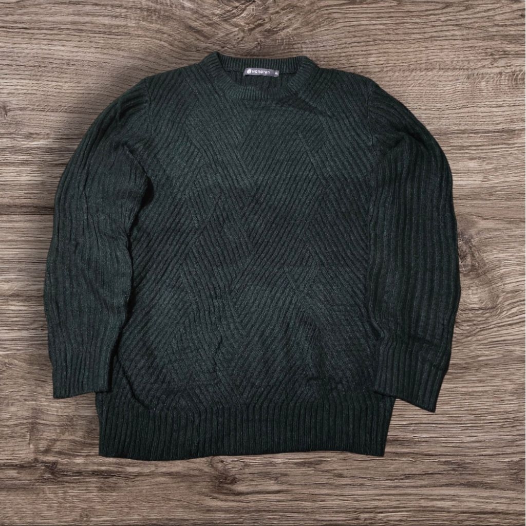 knitwear hangten hijau botol