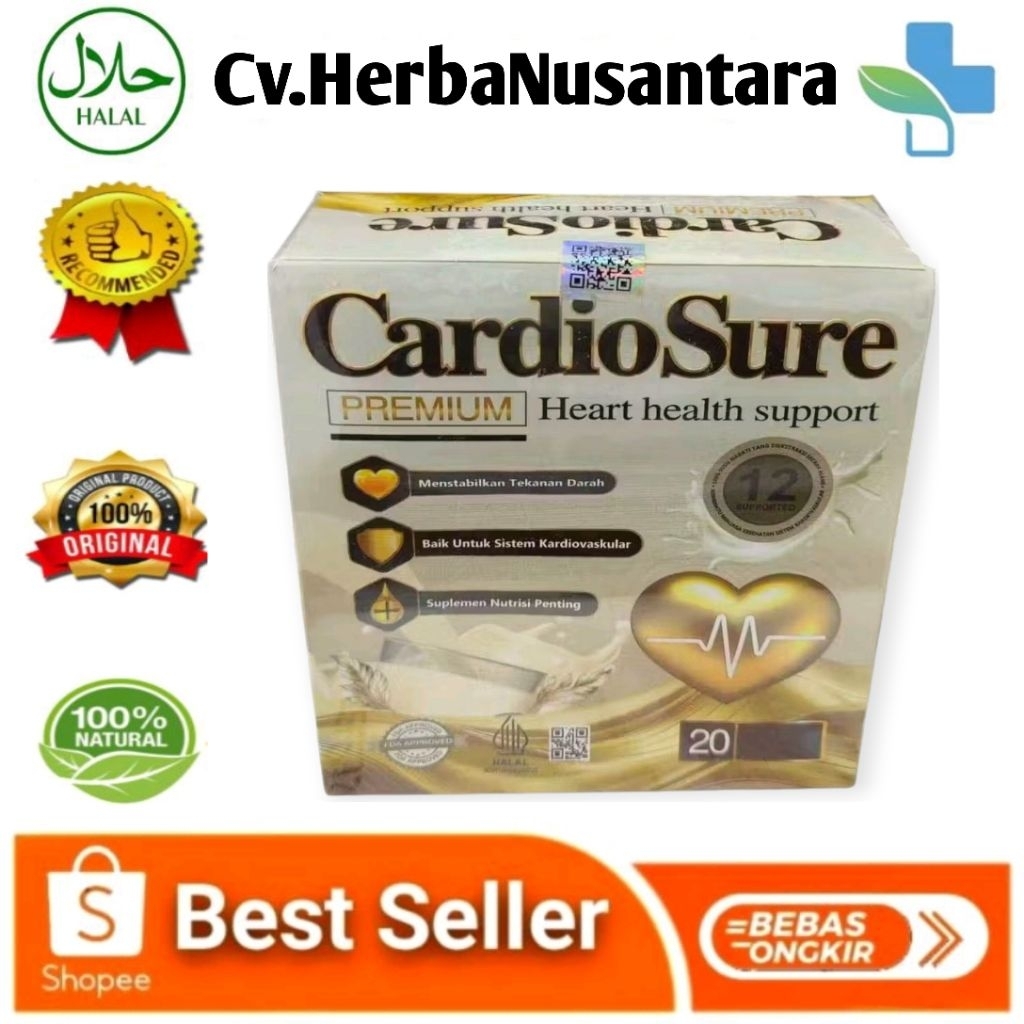 

CARDIOSURE PREMIUM MILK SUSU ASLI OBAT HIPERTENSI JANTUNG KORONER STRUK KOLESTROL ASAM URAT 100% ASLI ORIGINAL 1 Box