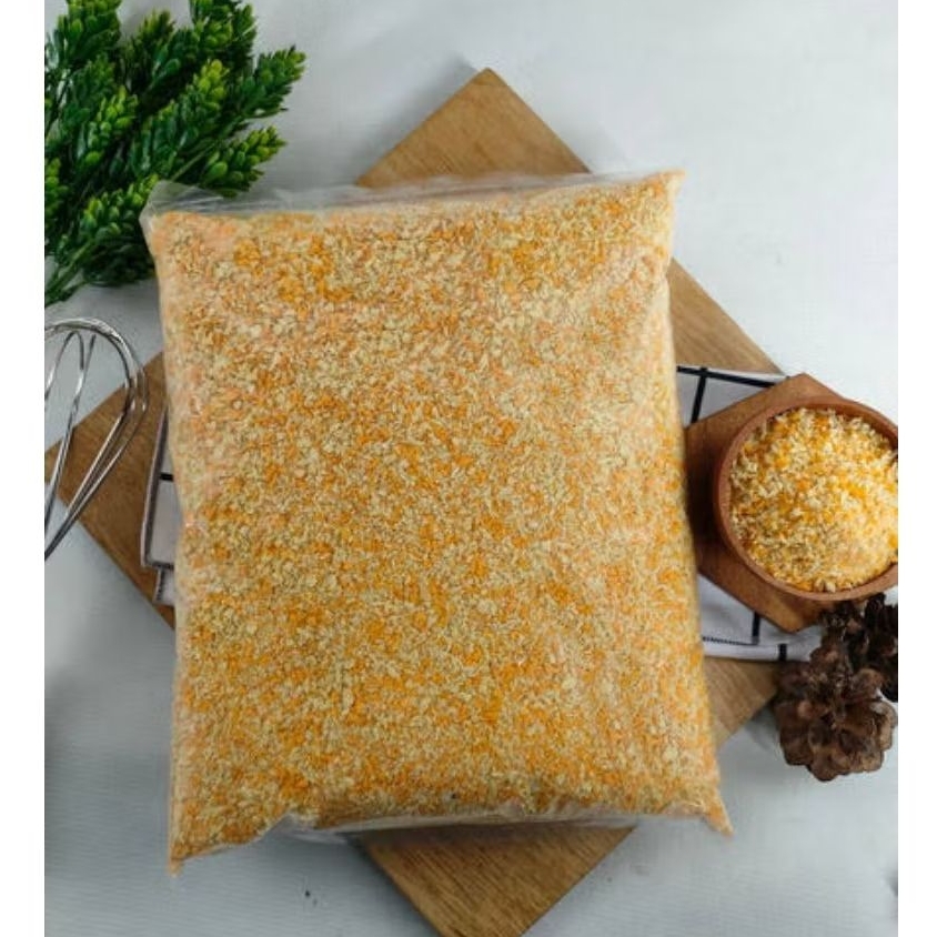 

Tepung Roti Orange 500 gr / Tepung Panir Orange / Breadcrumbs / Crumb.