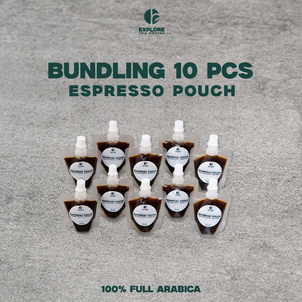

Espresso Pouch Double Shoot 50ml – Kopi Arabica Premium Siap Minum Praktis