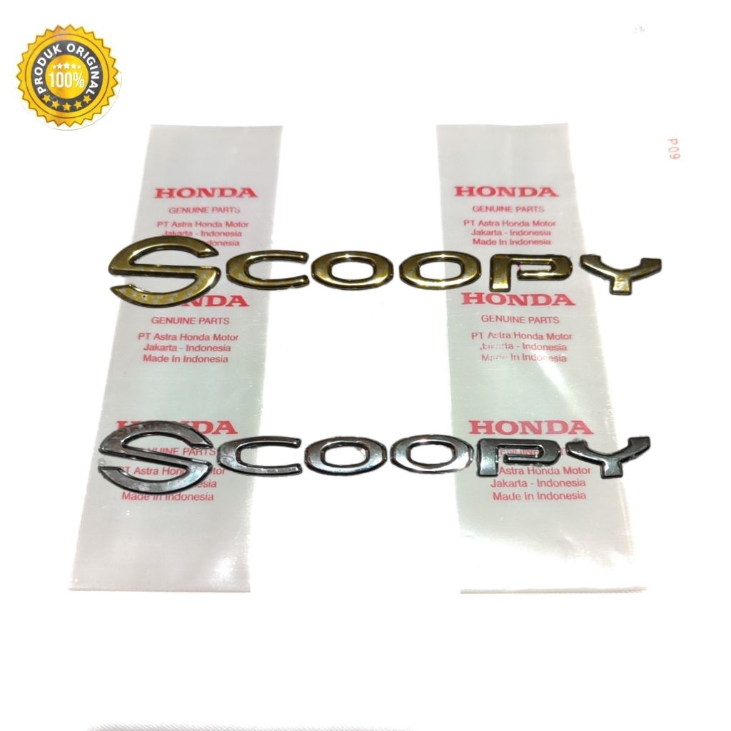 emblem stiker honda scoopy donat 2016-2020 original