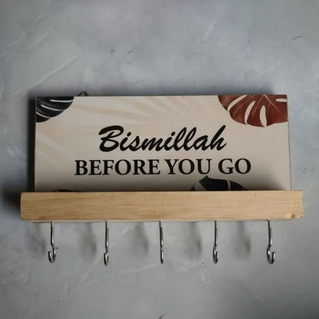Gantungan Kunci Hiasan dinding tulisan Bismillah
