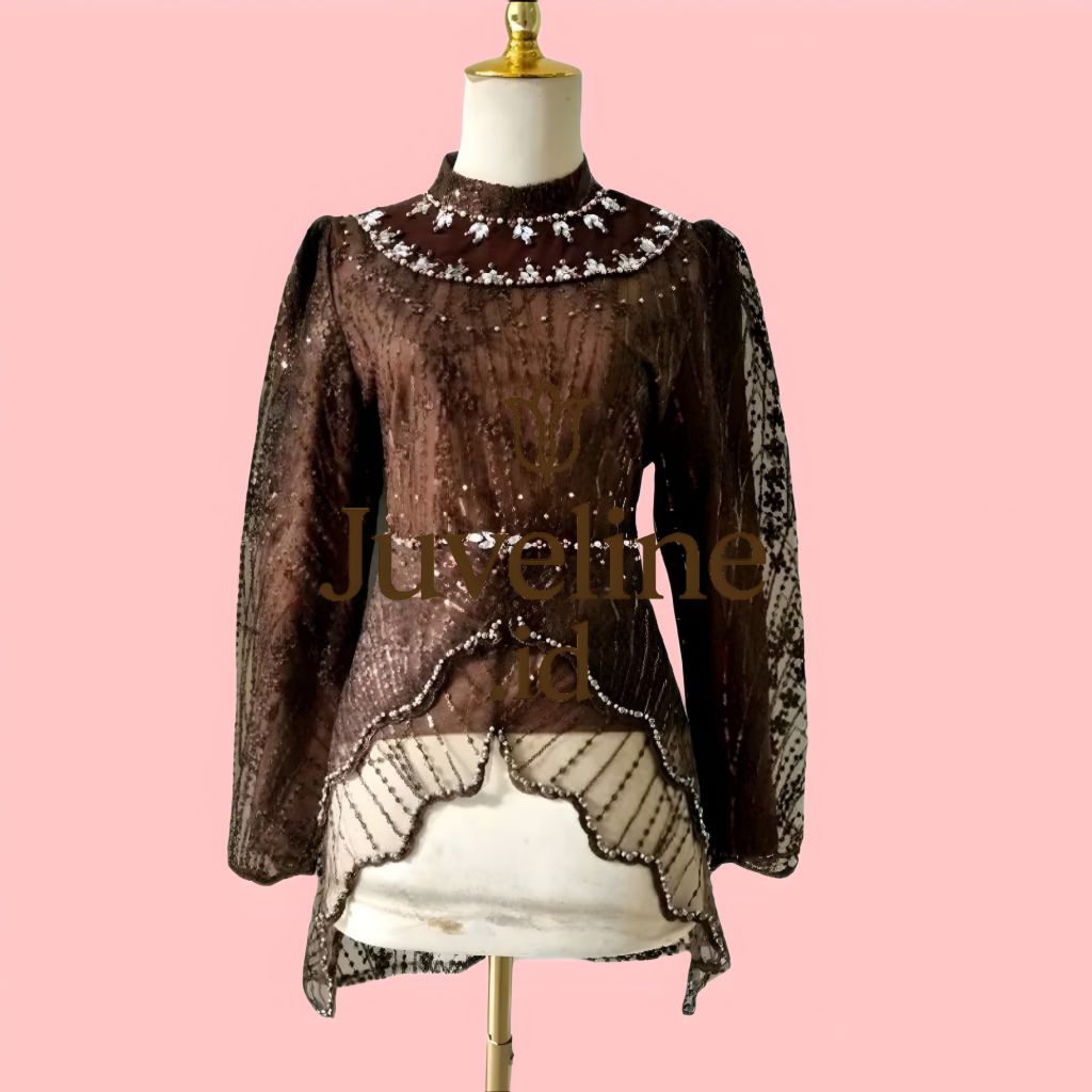 Juveline.id || Kutu Baru Modern Hijab | Atasan Kebaya Kondangan | Kebaya Muslimah Elegan