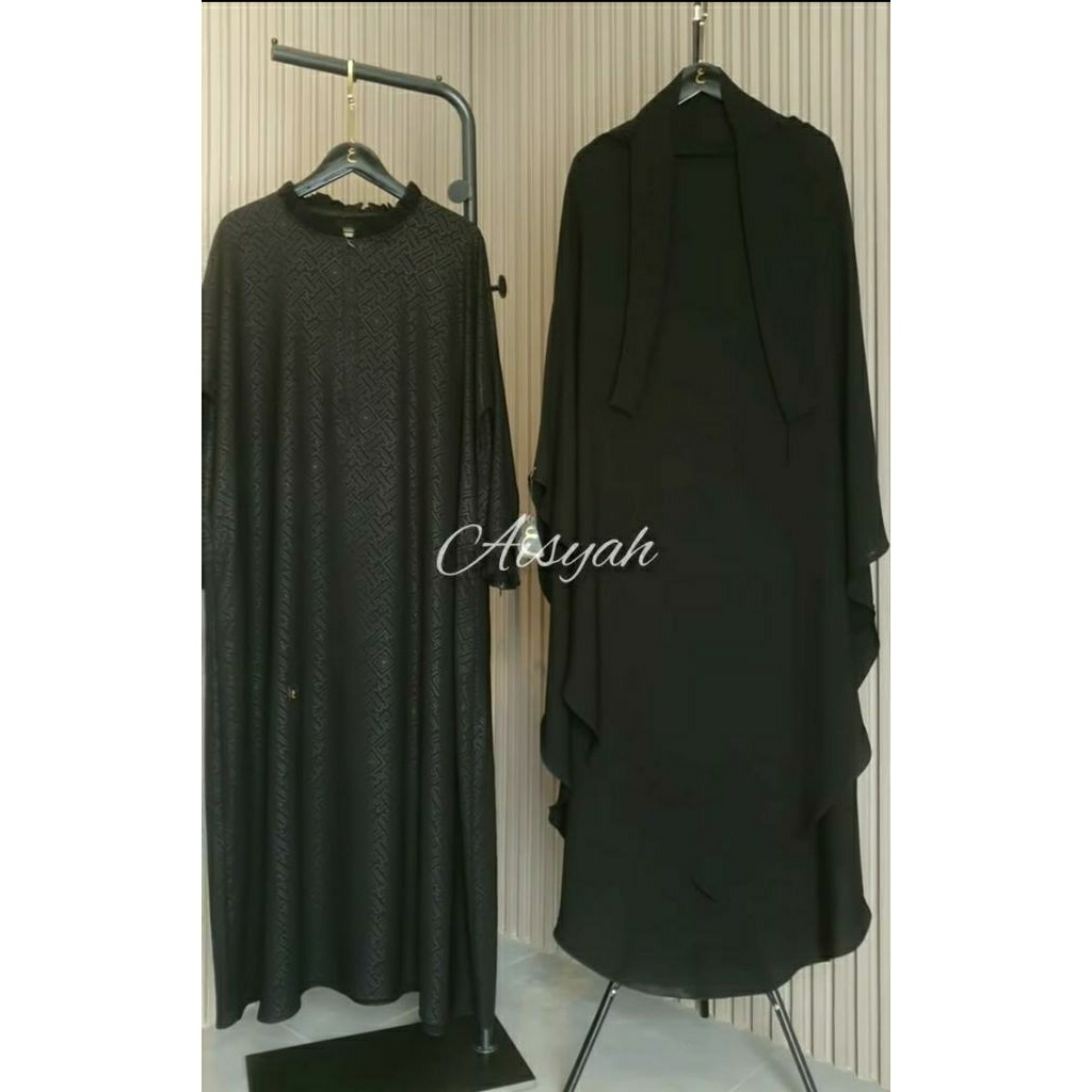 syari Premium Aisyah by azighah haji umroh syar'i sunnah gamis khimar original