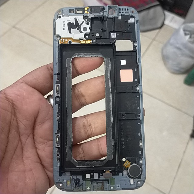 Tatakan LCD Fullset Samsung Galaxy J7 Pro SM J730G Warna Biru Frame Bezel Original Samsung J7 Pro SM