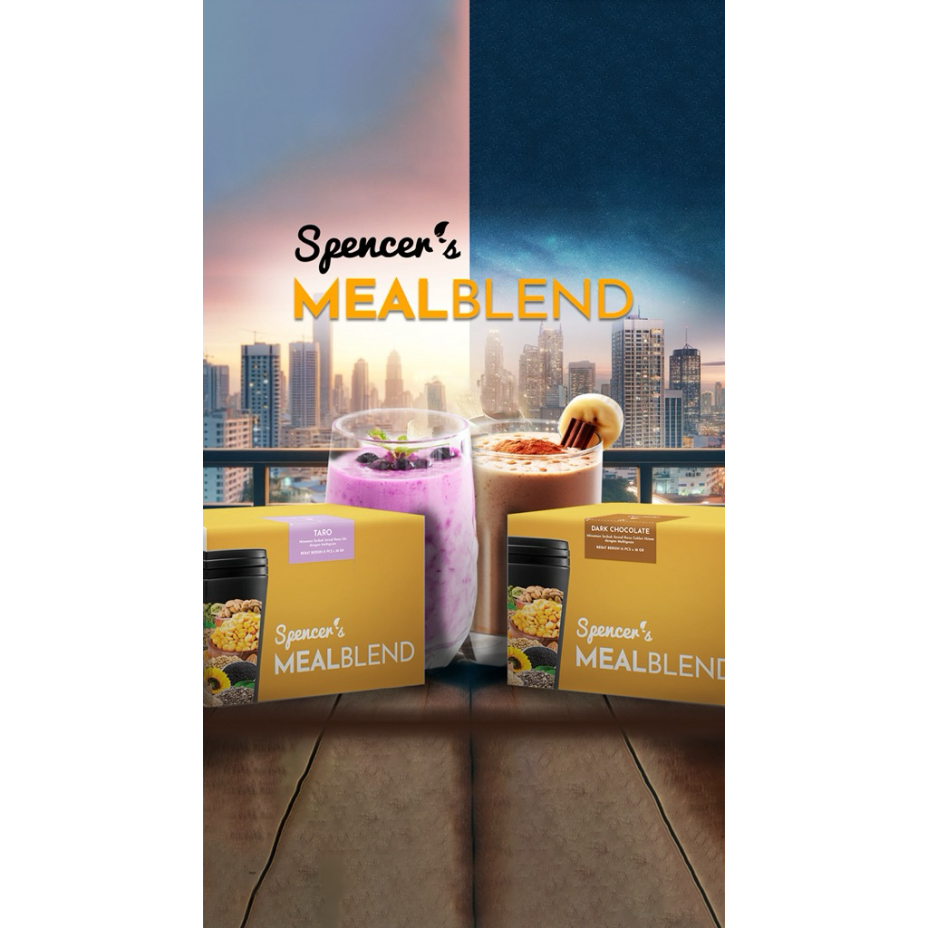 

Spencer's MealBlend - Makanan Pengganti Bantu Turun Berat Badan Rendah Kalori Tinggi Serat
