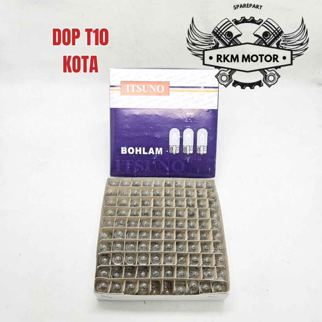 BOHLAM DOP T10 PUTIH LAMPU SENJA SEIN UNIVERSAL 12V