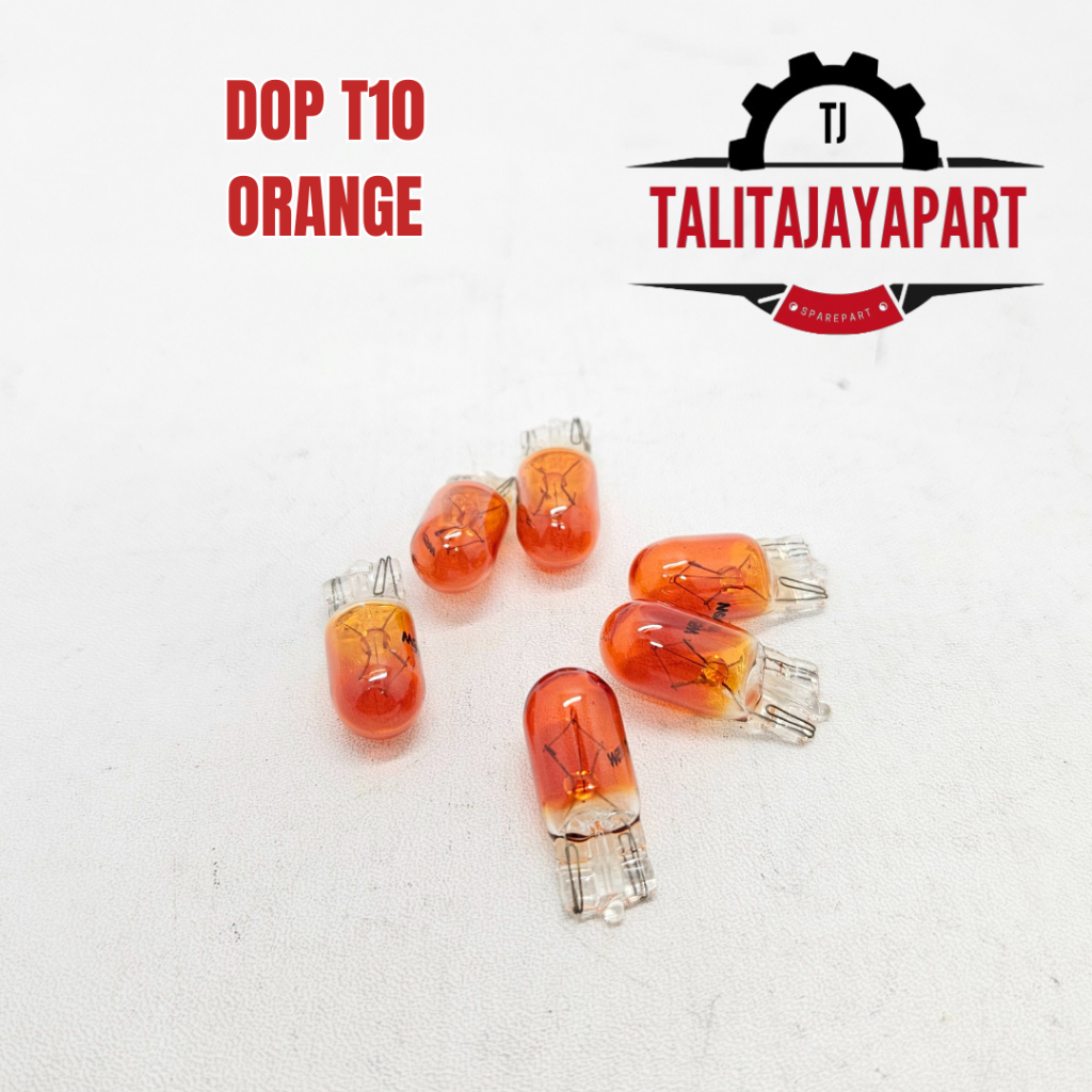 BOHLAM DOP T10 ORANGE LAMPU SENJA SEIN UNIVERSAL 12V