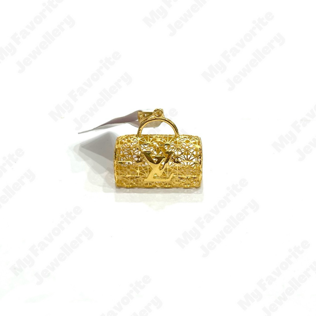 Liontin Tas Branded Mewah Banget Emas Asli Kadar 700 16K