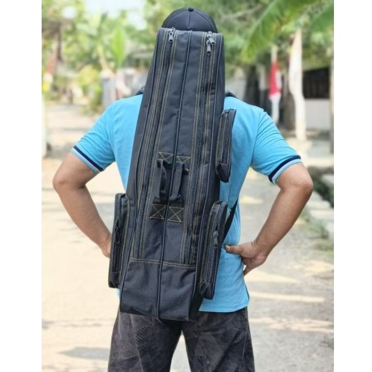 TAS PANCING ANTI-AIR 80CM |DUA SLOT /DUA KAMAR |BAHAN TEBAL DAN KUAT DARI KAIN TERPAL TRUK/PICK UP T