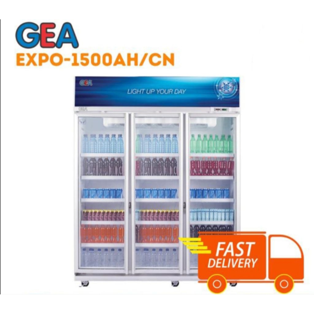 SHOWCASE GEA EXPO-1500AH/CN 3PINTU LEMARI PENDINGIN MINUMAN 3 PINTU SHOWCASE GEA 3 PINTU EXPO1500