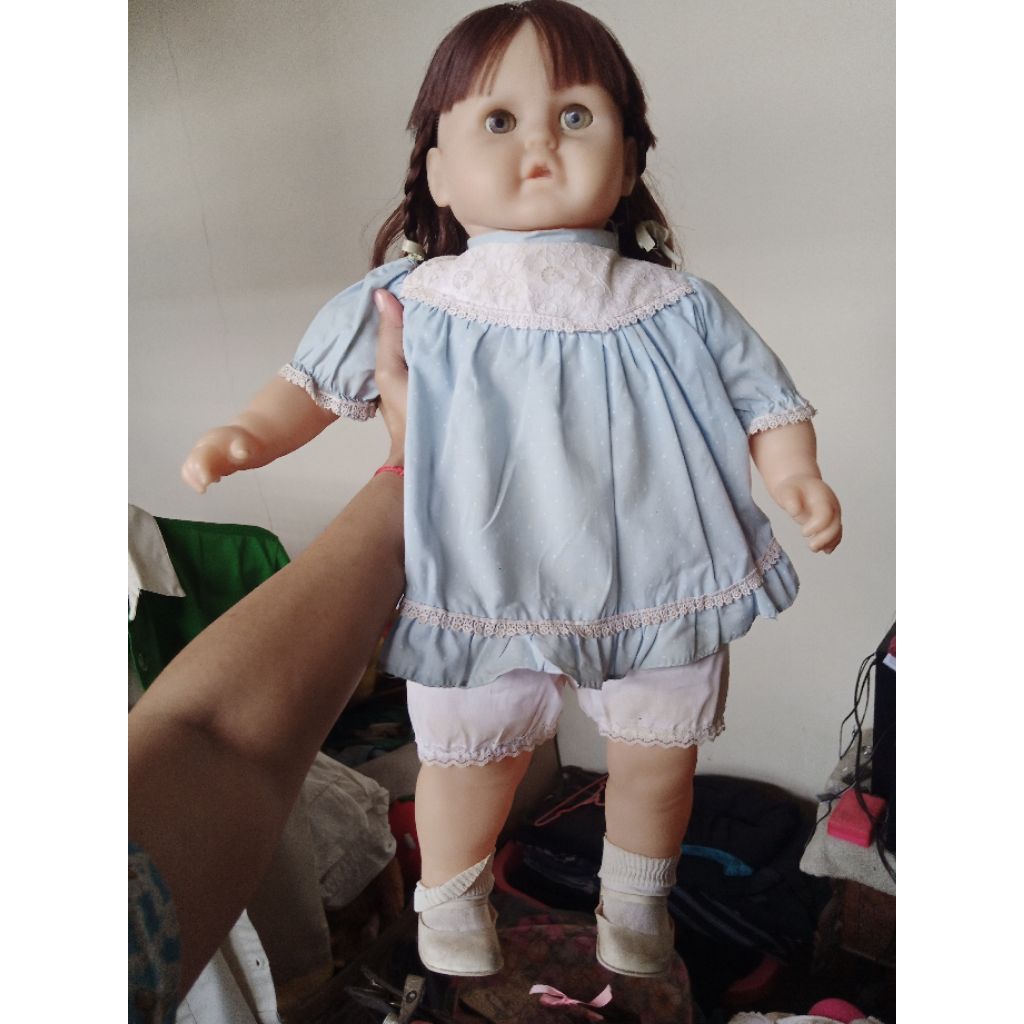 Boneka vintage jadul biru