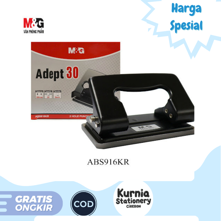 

M&G Punch Dual Holes / Pembolong Kertas 2 Lubang Adept 30 ABS916KR