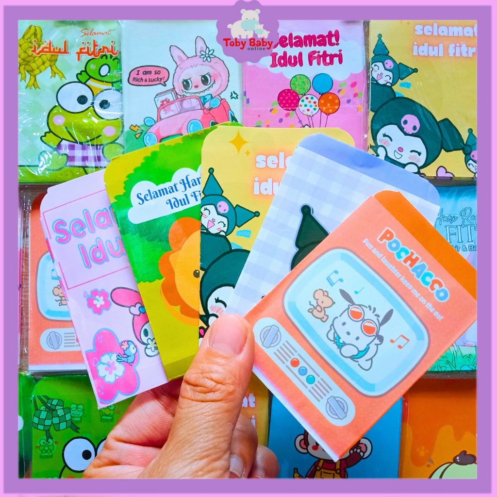 

Amplop Angpau 1 Set Isi 10 pcs Uang Lebaran Kartun Animal Sanrio