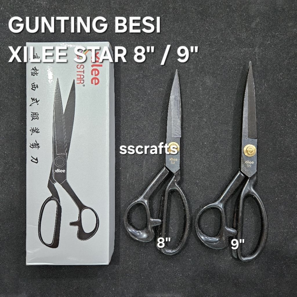 

GUNTING KAIN / BAHAN XILEE STAR 8" / 9" BESI