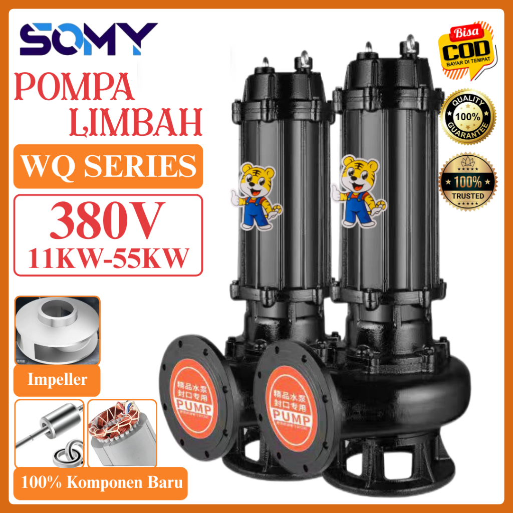 Somy Pompa Celup AIr Kotor 11KW-55KW Pompa Lumpur / Pompa Tangki Sepitink / Pompa Industri 380V