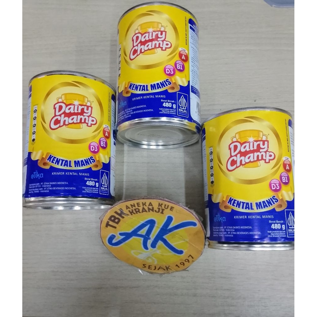 

DAIRY CHAMP SUSU KENTAL MANIS 480GRAM / SUSU KENTAL MANIS DAIRY CHAMP 480