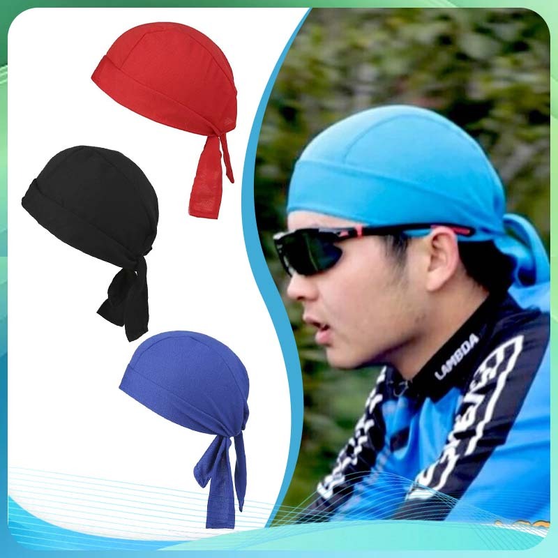 Hip Hop Durag Durag Bandana Ikat Kepala Durag Ekor Panjang Bajak Laut Durag Kepala Breathable