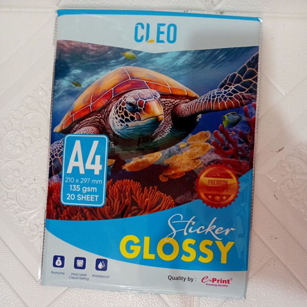 

CLEO Kertas Sticker A4 Glossy 135 Gsm | 20 Lembar