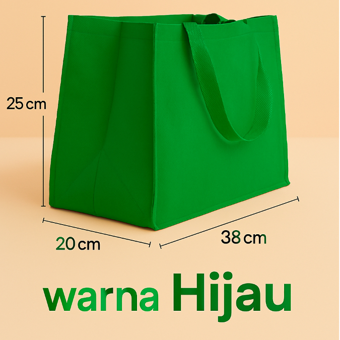 

1pc Tas spunbond polos (N.8) brownies XL 38x20x25 cm utk kue / hantaran / donat / bingkisan / nampan