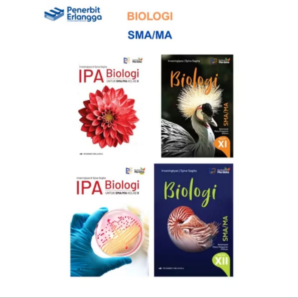 BUKU IPA BIOLOGI SMA/MA KELAS 10 11 12 KURIKULUM MERDEKA ERLANGGA