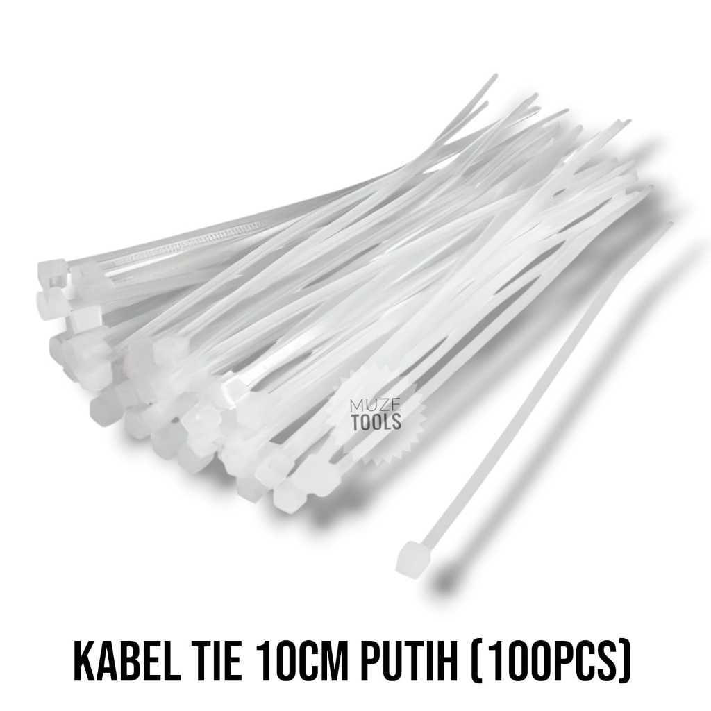 

[12 PCS] Kabel Tis 10 cm 100 mm Cable Ties Tie Nylon Nilon Putih