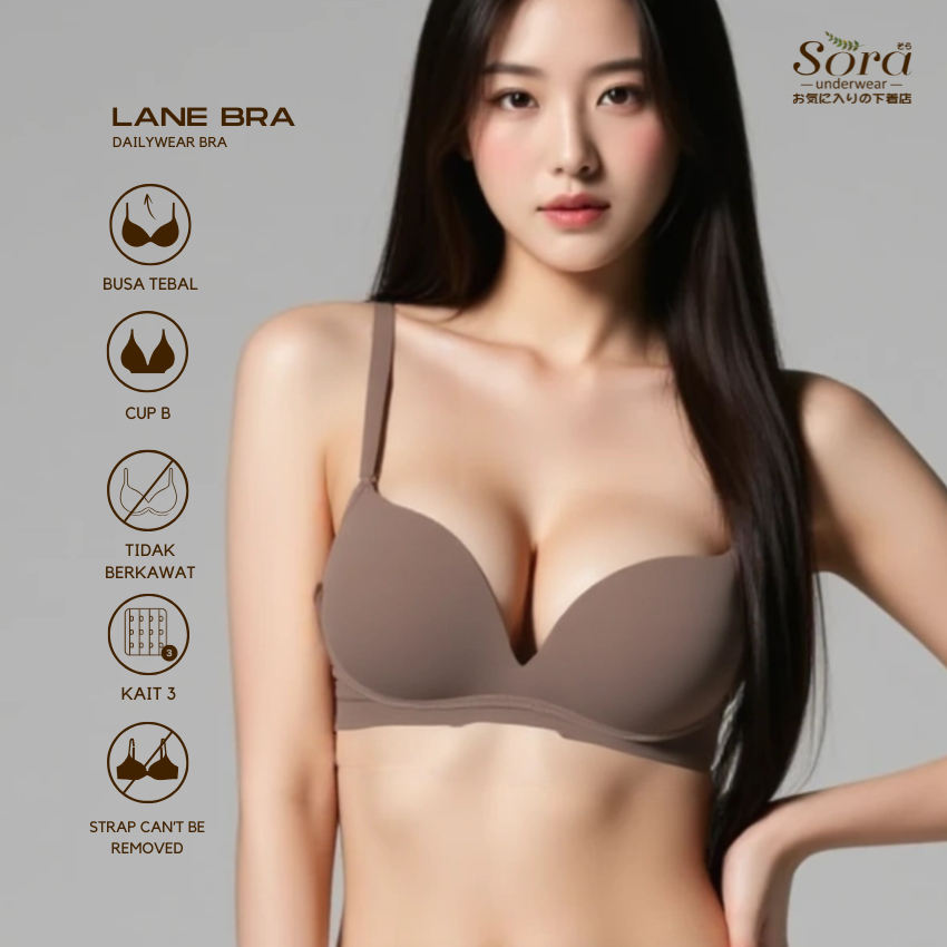 Bra BH Beha Pakaian Dalam Underwear Wanita Tanpa Kawat Busa Tebal Seamless 9397