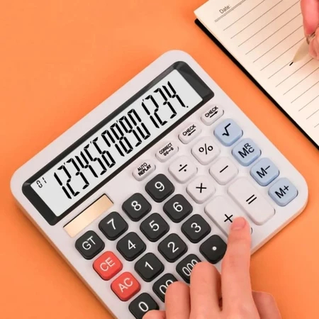 

Kalkulator Dekstop Dagang Warna warni 14 Digit tipe Ct-2514 Check & Correct