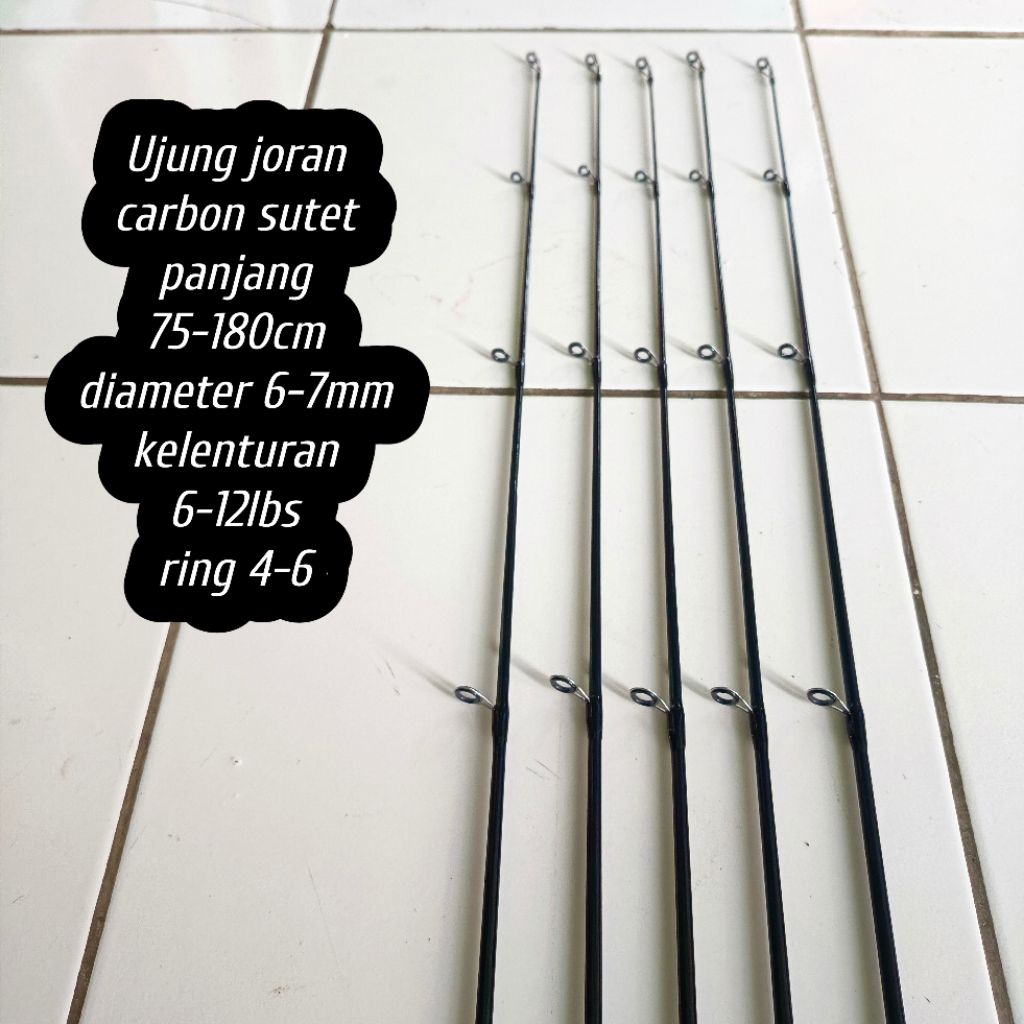 Ujung joran bahan sutet kenzi 6-12lbs 75-180cm