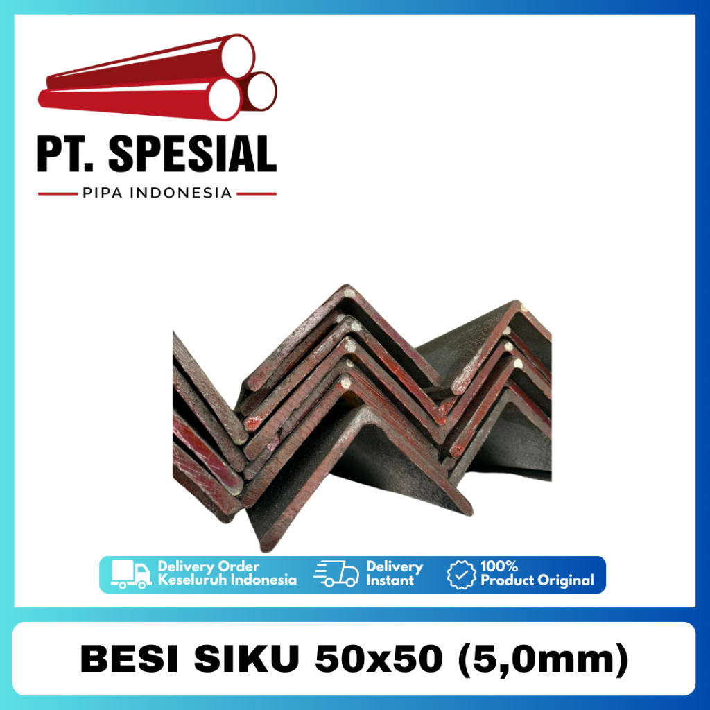 Besi Siku 5x5 / Siku 50x50 Tebal 5.0mm - 05