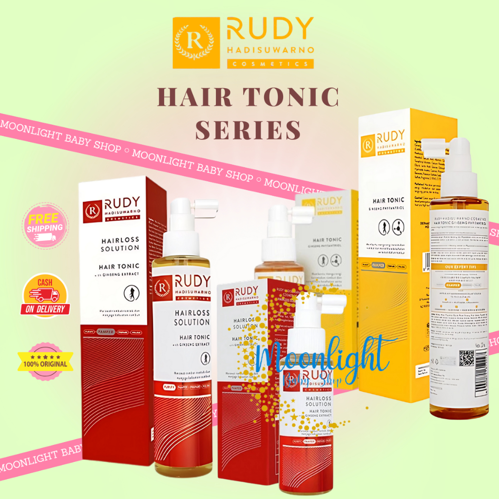 Rudy Hadisuwarno Cosmetics Hair Tonic 100ml | 220ml - Ginseng Extract | Ginseng Phytantriol