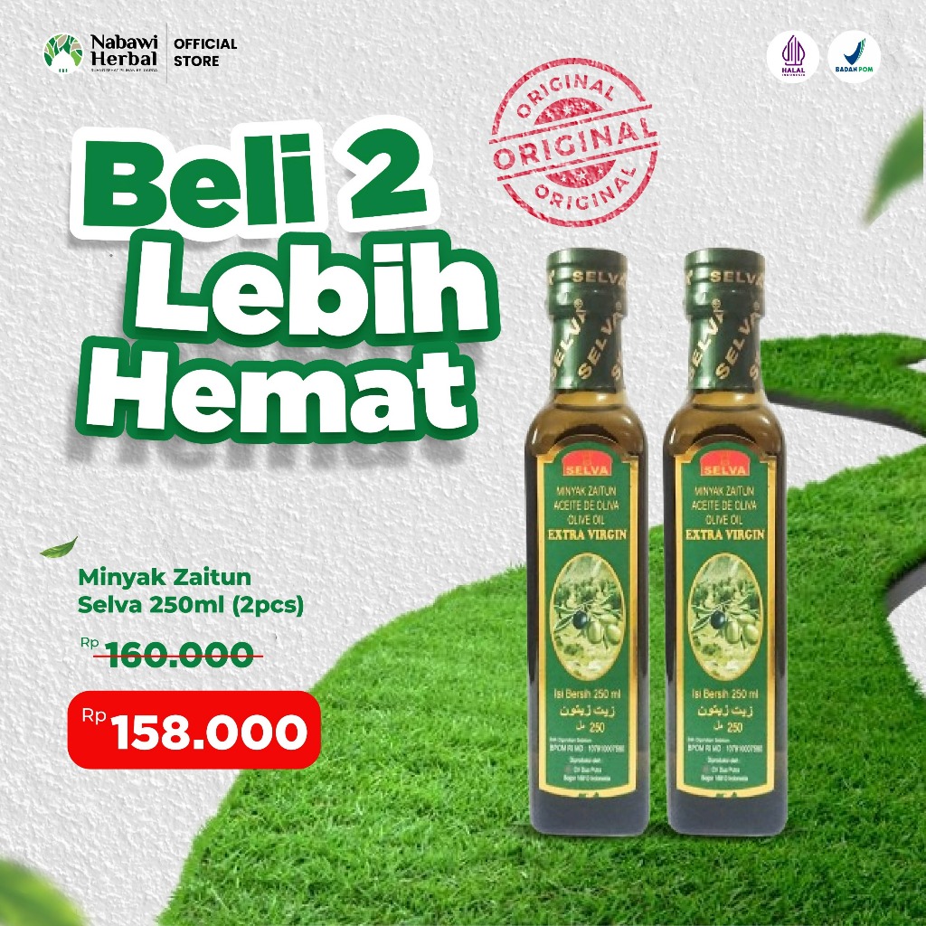 

SELVA - Minyak Zaitun Olive Oil Extra Virgin 250Ml - BELI 2 LEBIH HEMAT