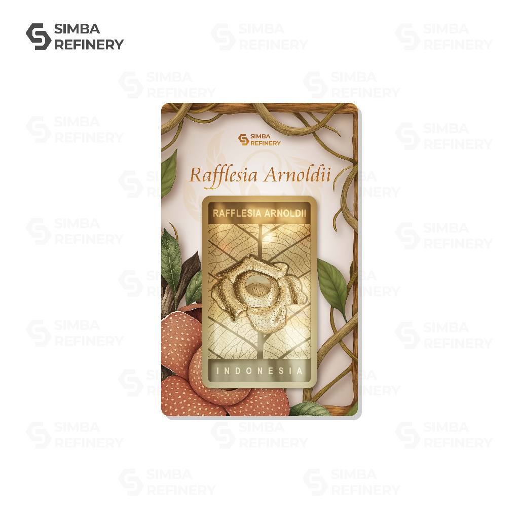 Simba Refinery Logam Mulia 50 Gram Series Nusantara (Rafflesia Arnoldii)