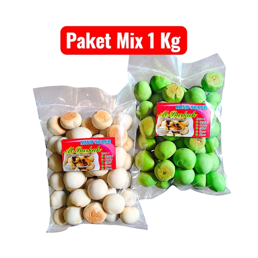 Amira Plastic Kue Nopia Mino Potong Gula Merah 1 Kg - Nopia Potong Khas Banyumas Camilan Manis Jadul