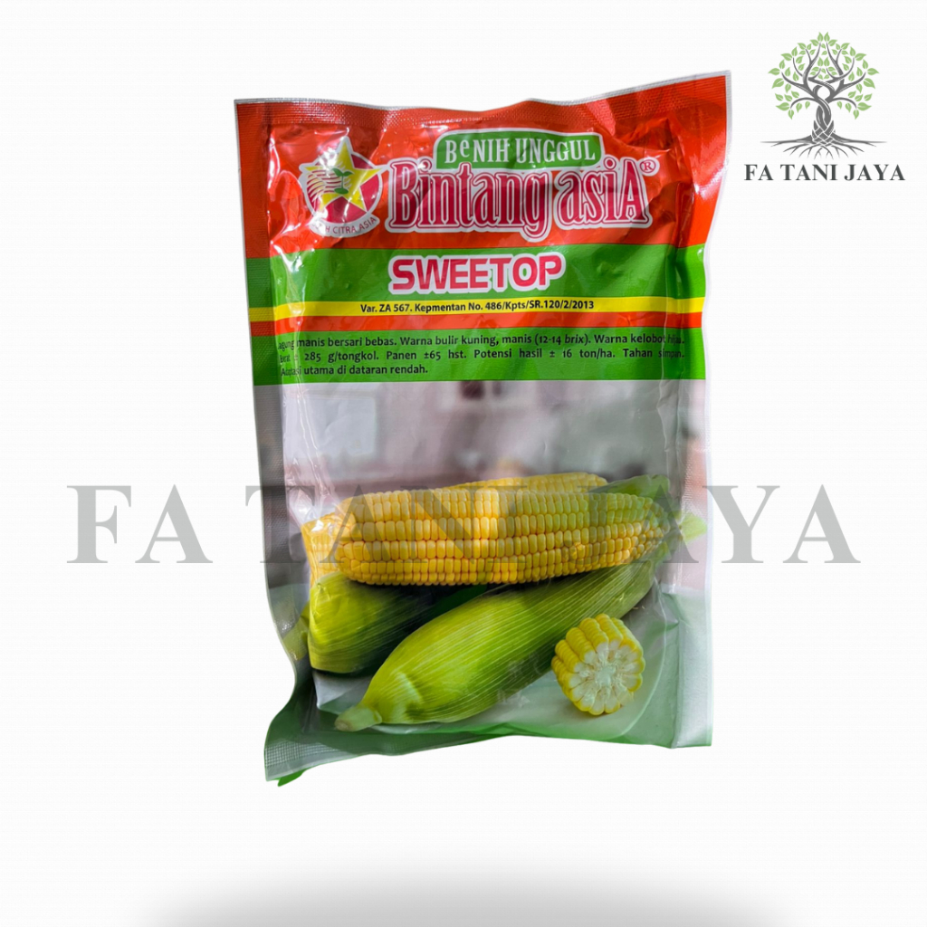 benih SWEETOP 250gr (Benih Jagung Manis) Bintang Asia