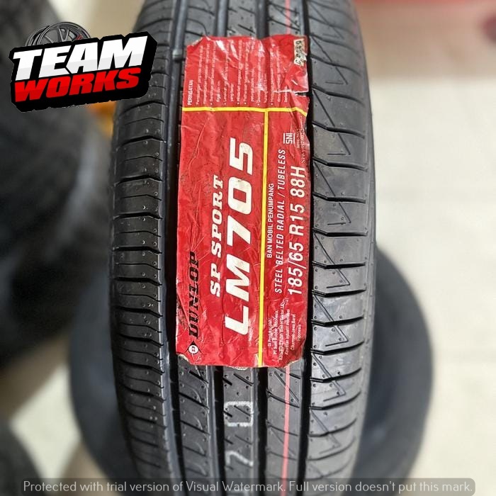 BAN MOBIL TUBLES MURAH DUNLOP SP SPORT LM705 185 65 R15 BAN RADIAL RING 15 PRODUK BARU