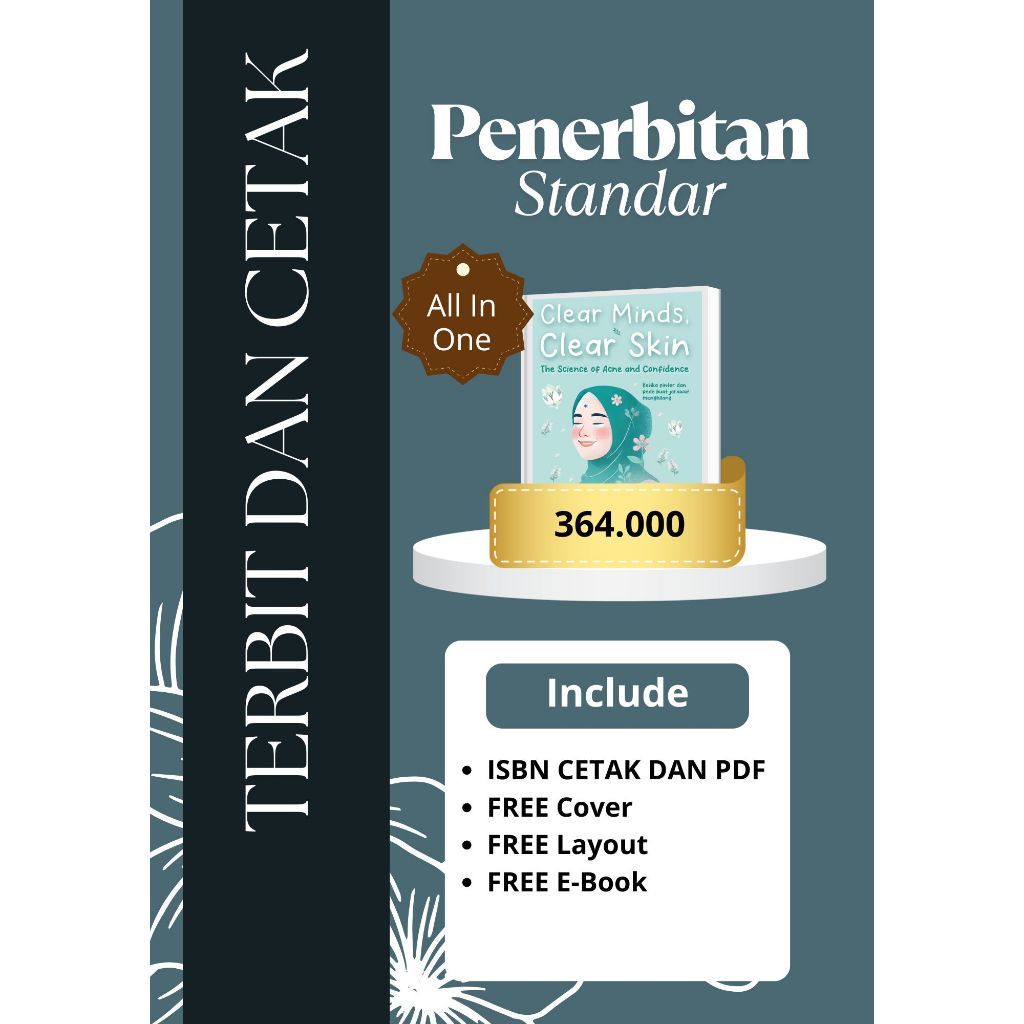 

Penerbitan Buku + ISBN + Cetak