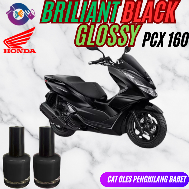 Cat Oles Motor Briliant Black Glossy Metalic Honda PCX 160 Hitam Gloss