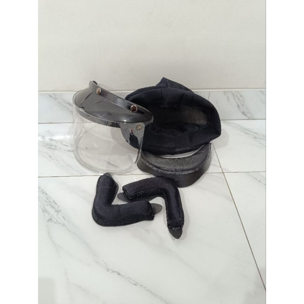 Paket Busa Helm Bogo atau Daleman helm bogo Full set Dan Kaca helm