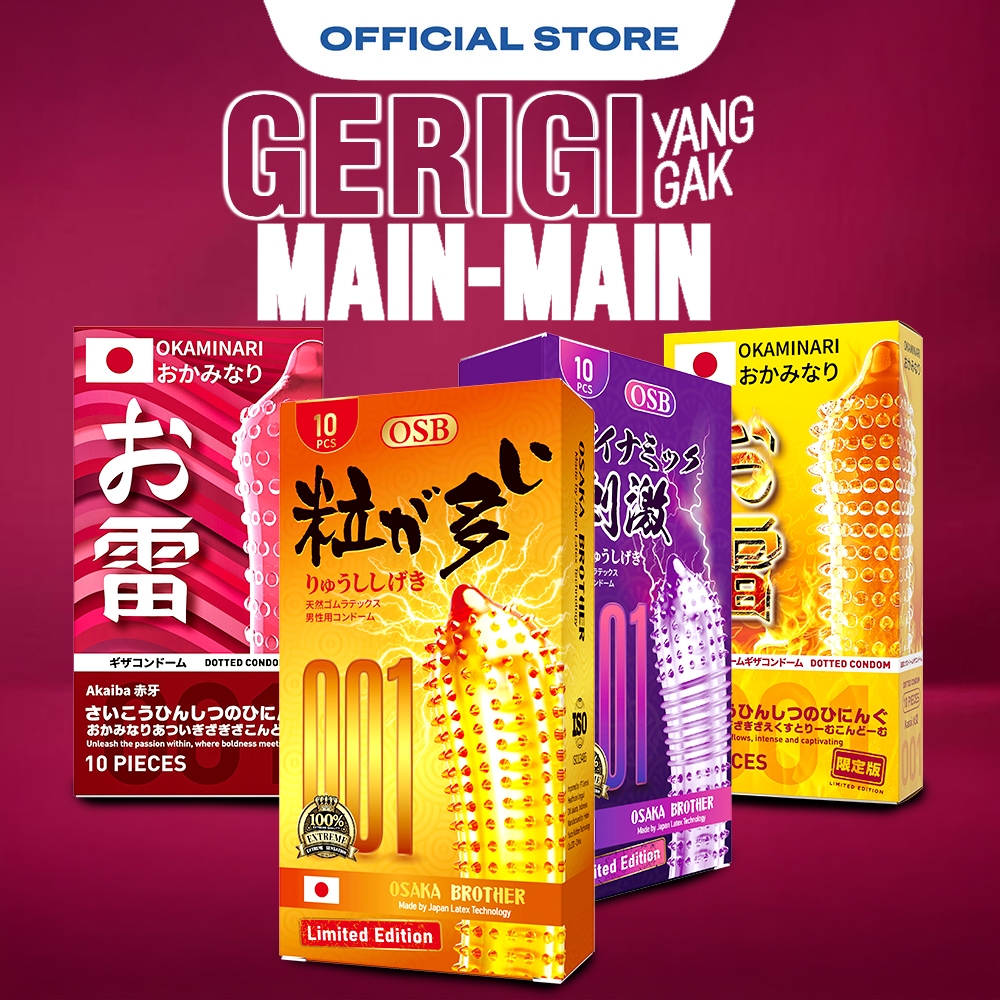 Kondom 001 Bergerigi Xtreme - Premium Dotted Condom