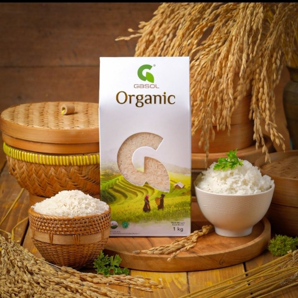 

Gasol Beras Organic White rice || 1 kg