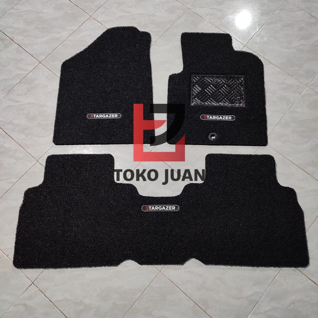 Karpet Mie Bihun 2 warna bintik bergerigi Hyundai Stargazer 2022 Full Bagasi