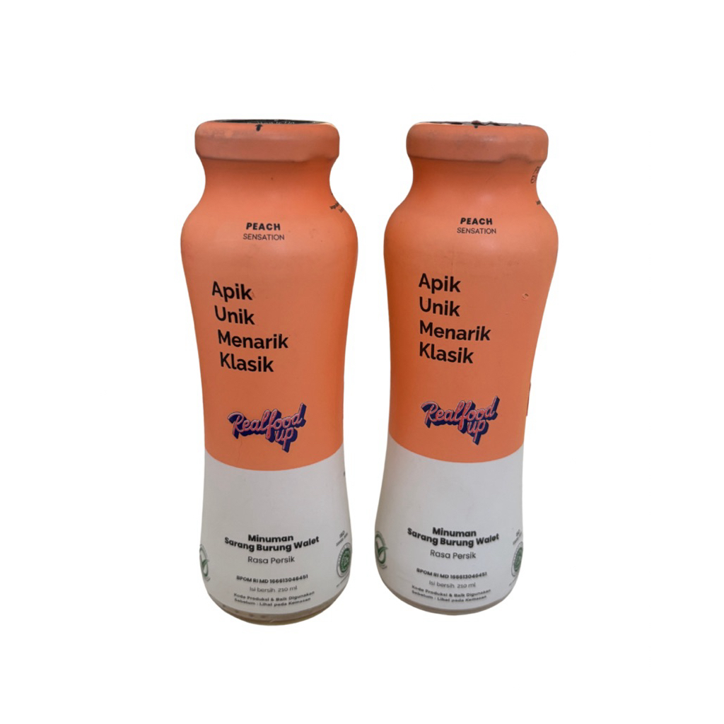

Realfood Up Peach 210ml Sarang Burung Wallet & Kolagen Exp Oktober 2025