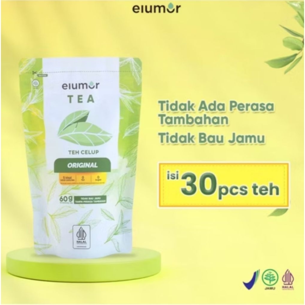 

Teh Hijau Pelangsing Isi 30 Kantong Elumor Original - Teh Diet Herbal Untuk Menurunkan Berat Badan Teh Celup