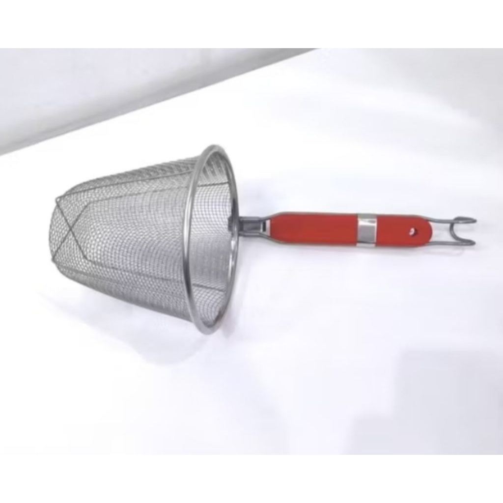 saringan mie kocok stenlis/alat rebus pangsit/bakmi