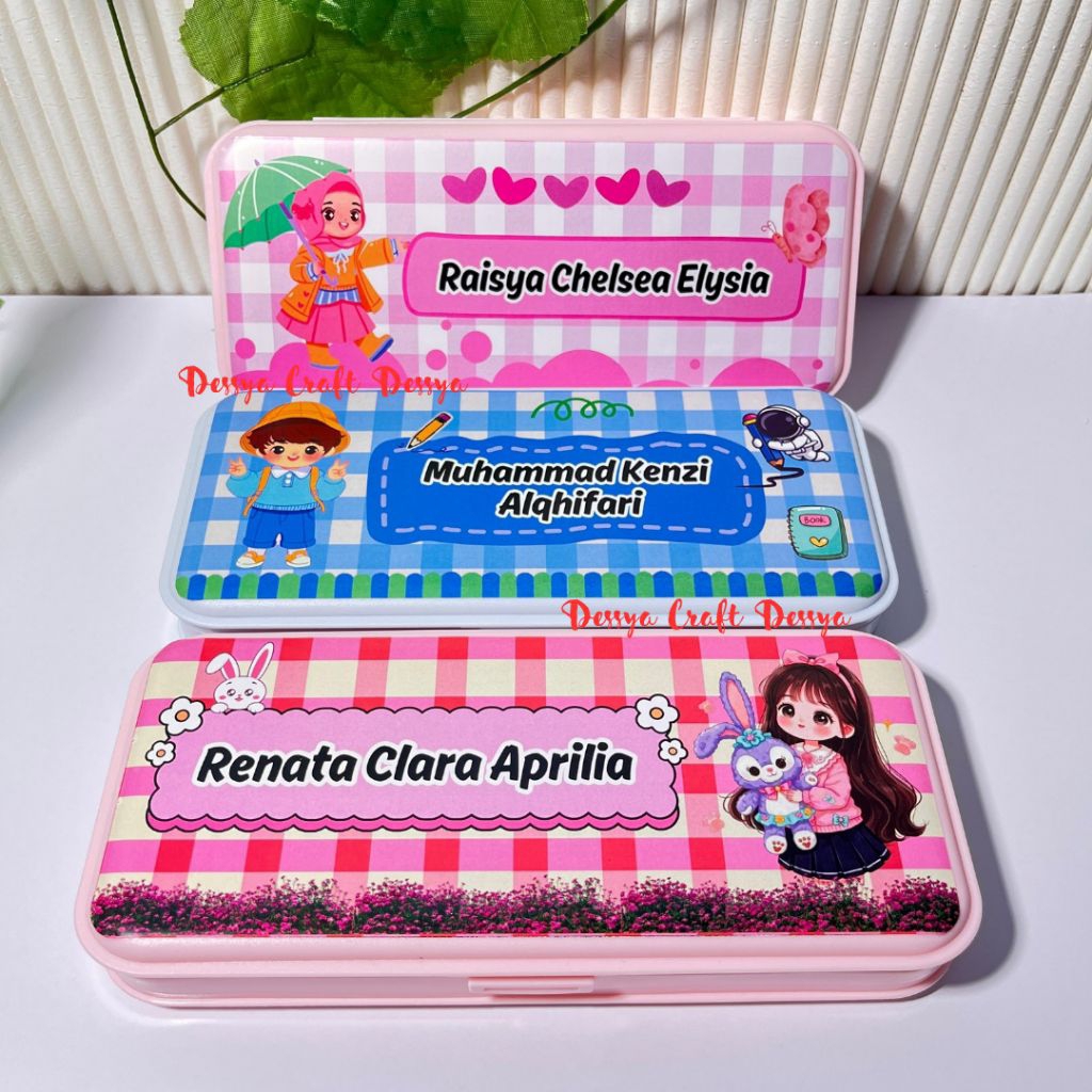 

Kotak Pensil Custom Nama / Tempat Pensil Custom Nama Lucu Aestetik
