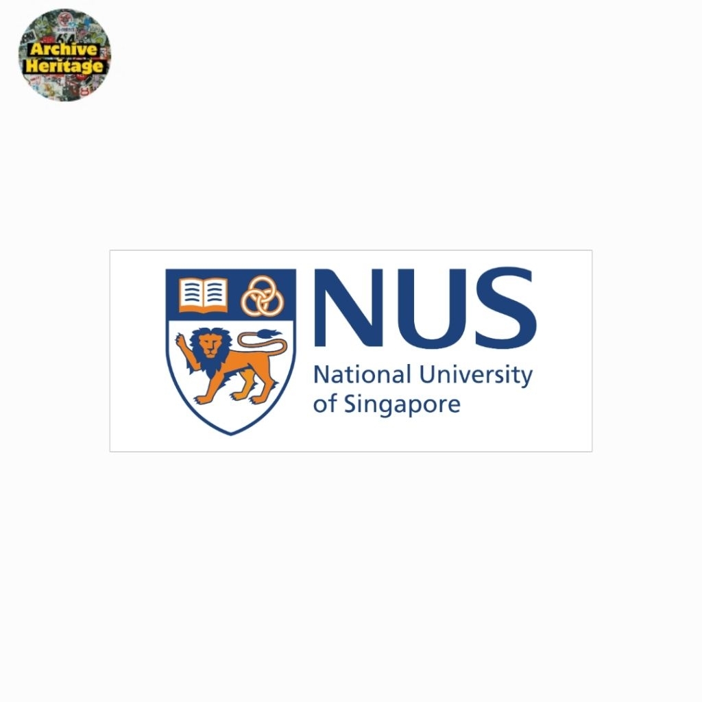 

sticker NUS national university of singapore kampus universitas stiker