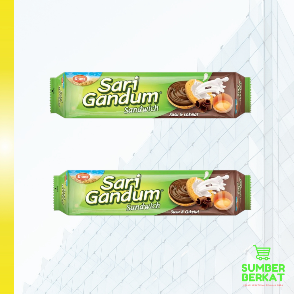 

Roma Sari Gandum Sandwich 2 Varian Coklat Dan Peanut 108gr